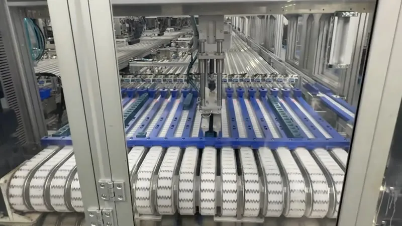 Plastic Chain Conveyor untuk Produksi Baterai